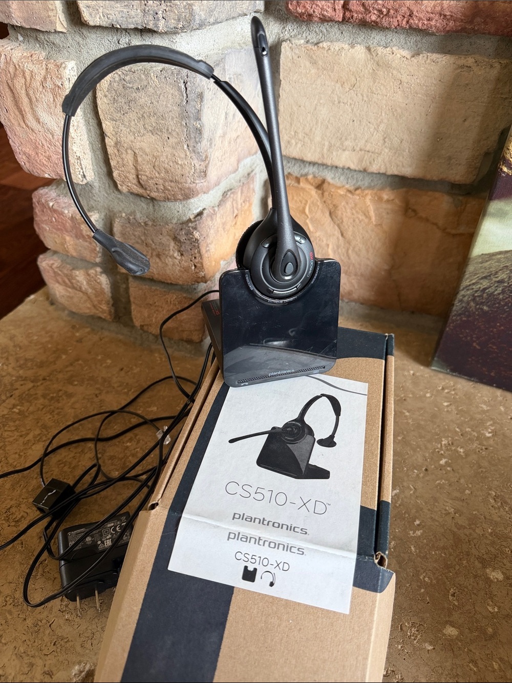 Plantronics CS510-XD On-Ear Wireless Mono Headset - Black